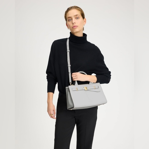 Kate Spade Deco Stone Path Gray Handbag - Picture 15 of 16